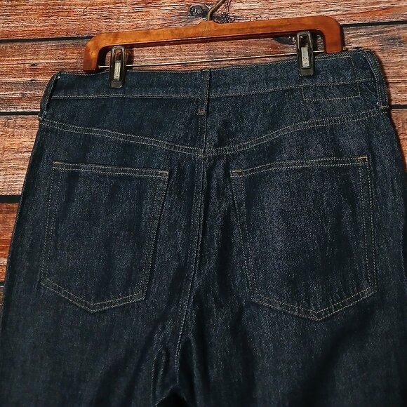 NWOT J Crew Jeans 31 Petite RE-96-IDG '96 Flare High Rise Button Fly Dark Wash - Picture 6 of 12